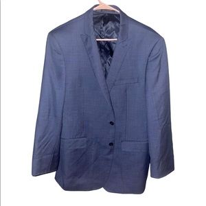 Calvin Klein Men’s Suit Jacket Blazer Blue 44 Regular 100% Wool